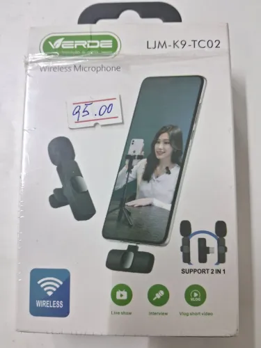 Microfone de Lapela 2 em 1 Tipo C marca Verde
