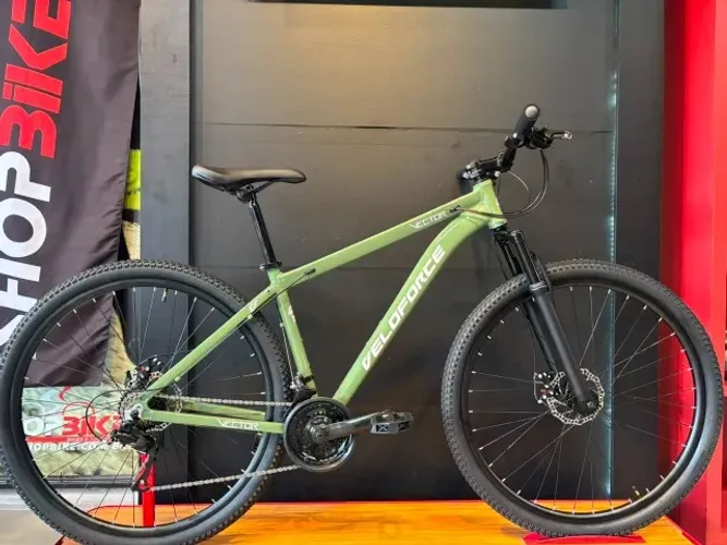 Bicicleta Aro 29 Veloforce Vector 21v Verde MTB