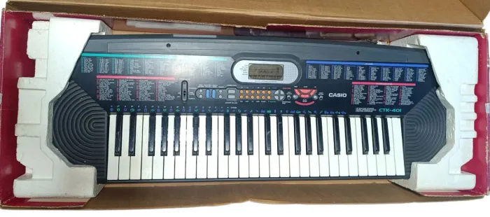 Teclado Arranjador Casio Ctk-401 Completo - Caixa - Manuais