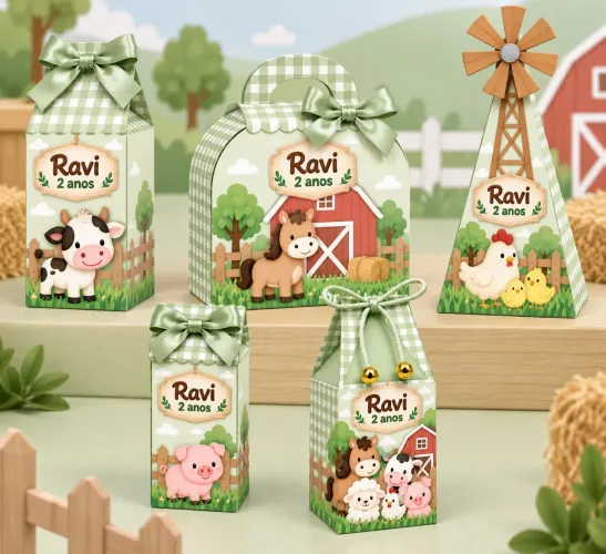 Caixinhas para aniversário infantil 