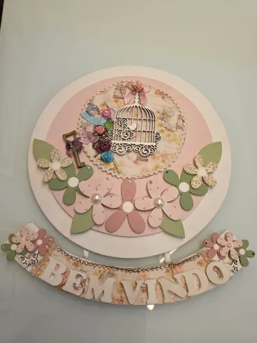 Placa de entrada artesanato