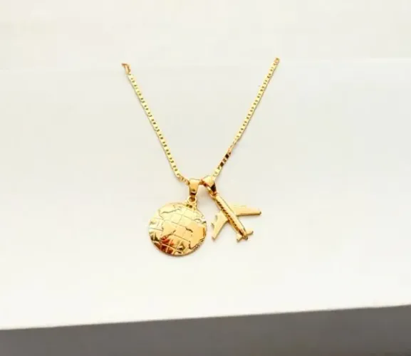 Colar banhado a ouro 18k