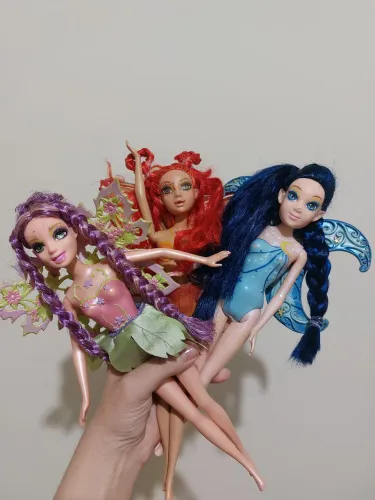 Lote Barbie Fairytopia Arco-íris Glee Lumina Solar LEIA A DESCRIÇÃO 