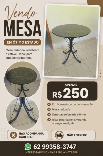 VENDE-SE MESA