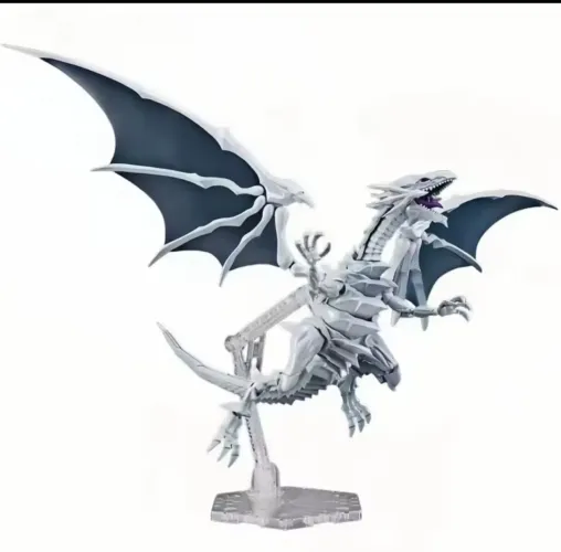 Kit de montagem plastimodelismo Dragão Branco de olhos azuis Yu gi oh