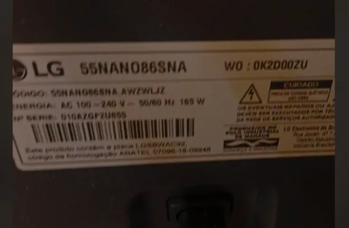 Tv LG 55" para retirada peças