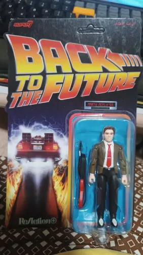 Boneco Marty McFly 1955 Back to the Future Super7 ReAction+ Lacrado