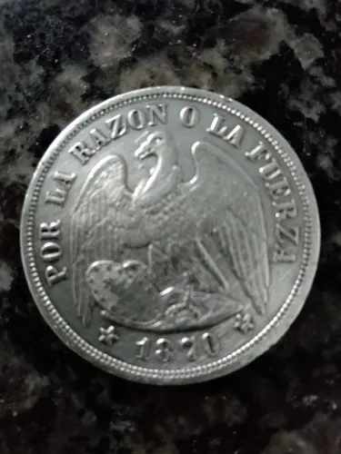 Moeda de prata antiga 