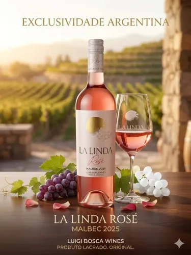 Vinho Argentino La Linda Rosé Malbec Safra 2025 - Lacrado (750ml)