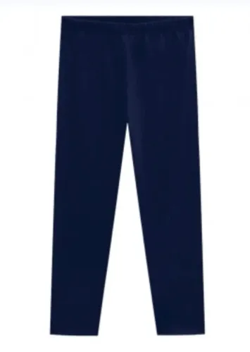 Legging em Cotton Azul Marinho Kyly Tam. 08 - Perfeita para Uniforme Escolar | R$15