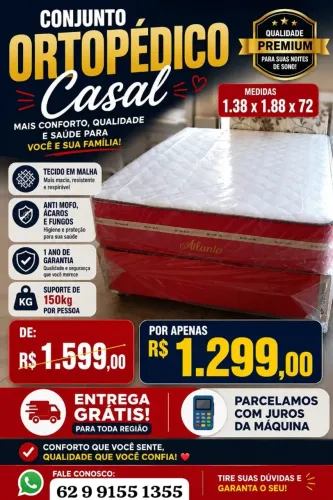 Conjunto ortopédico casal
