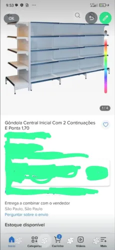Condulas prateleiras