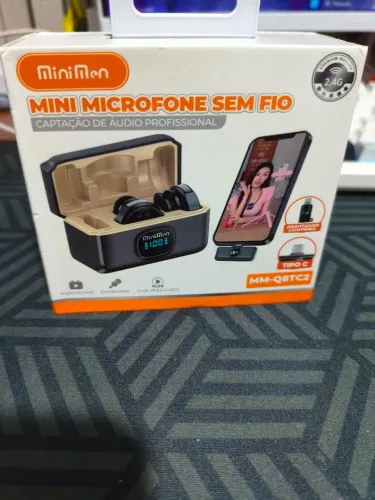 Microfone lapela sem fio para Celular - Produto Novo!