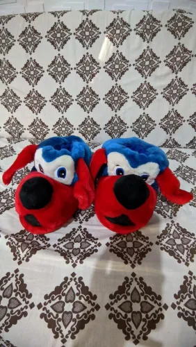 Pantufa 3D Cachorrinho Pelúcia - Super Quentinha e Macia - Tamanho 38/39