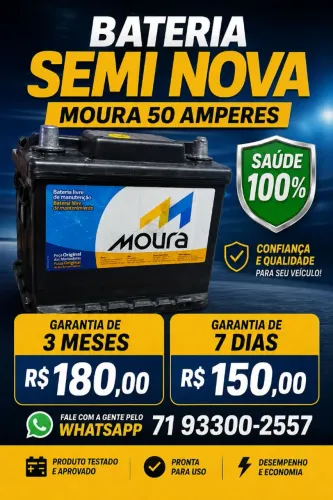 Bateria semi nova 