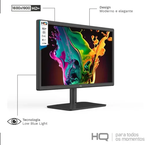 Monitor HQ Led 19.5 polegadas HDMI / VGA