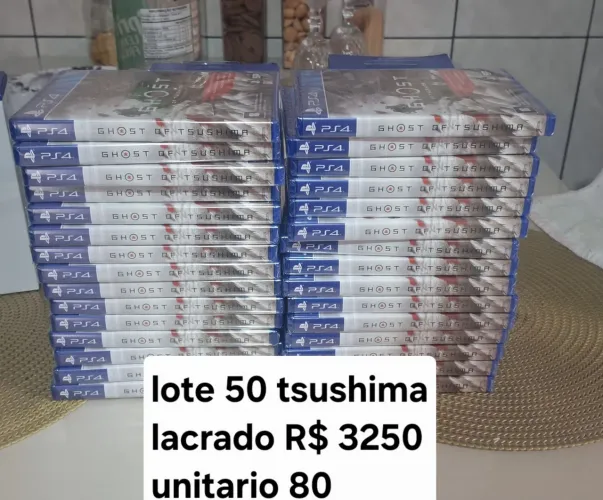 Lote 50 ghost of tsushima lacrados ps4