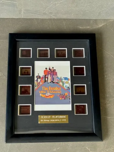células de filme autênticas the beatles - yellow submarine