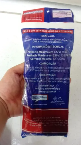 Filtro de linha 3 tomadas 1 metro