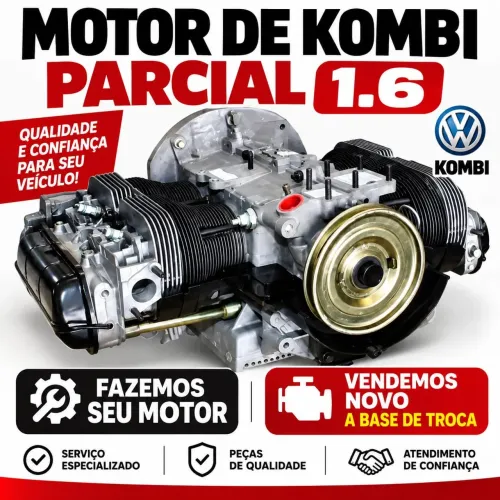 Motor de Kombi/Fusca a ar 1.6 PARCIAL