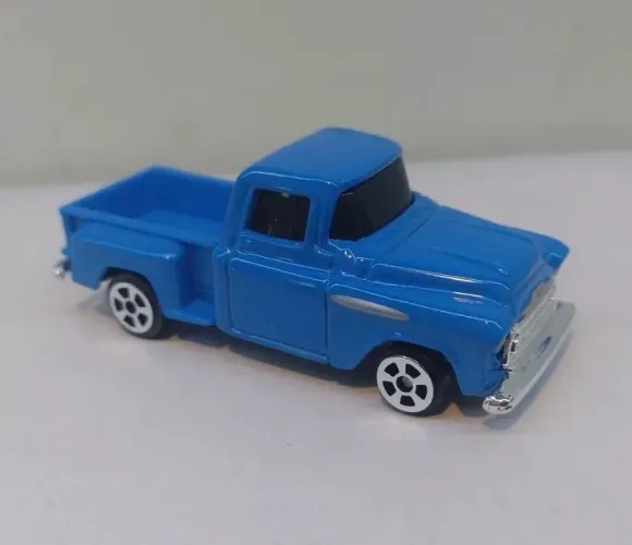 Miniatura Maisto 1957 Chevy Pickup Azul Novo Loose 1:64
