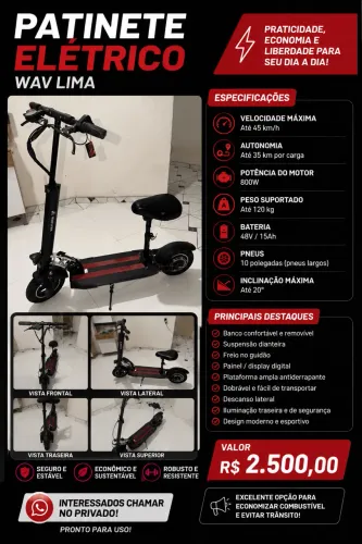Vendo Patinete elétrico