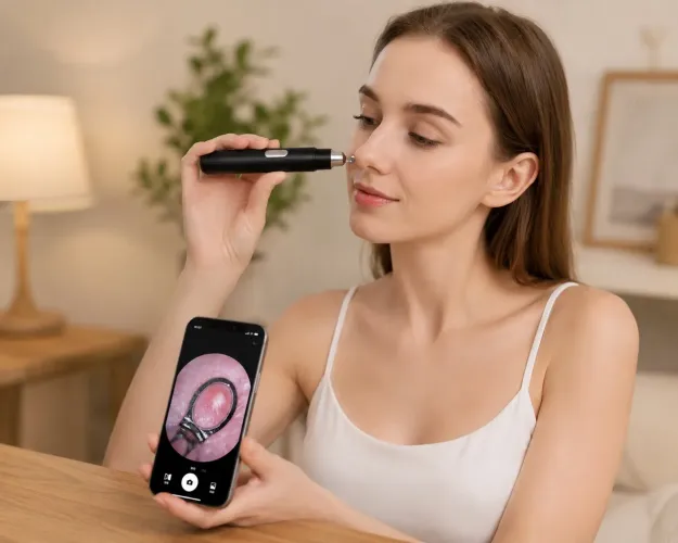 Caneta Removedora de Cravos com Câmera Wi-Fi + Acessórios