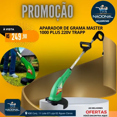Aparador de Grama Master 1000 Plus 220V TRAPP