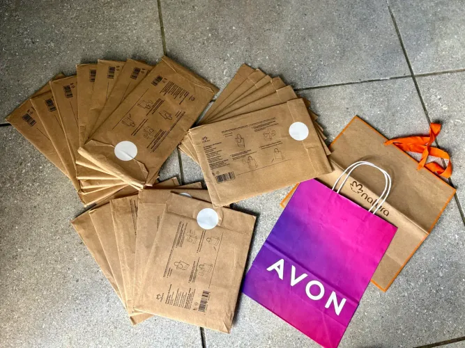 20 Sacolas para presente Natura/Avon
