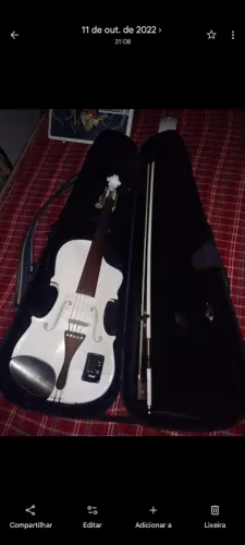 Violino 4/4, 5 cordas, semi acústico
