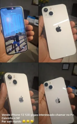 Celular iPhone 13 128g (valor negociável)