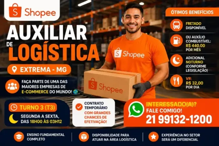 Auxiliar de Logística - Extrema/MG