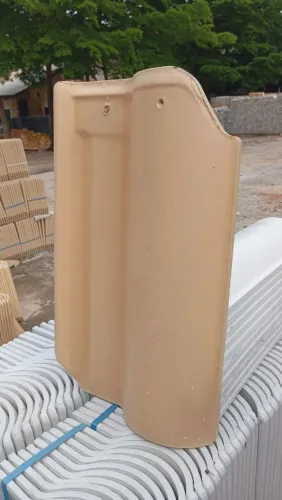 Telhas americana esmaltada branca e marfim