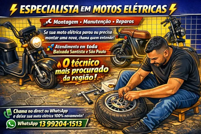 Manutenção Moto Elétrica Bike elétrica