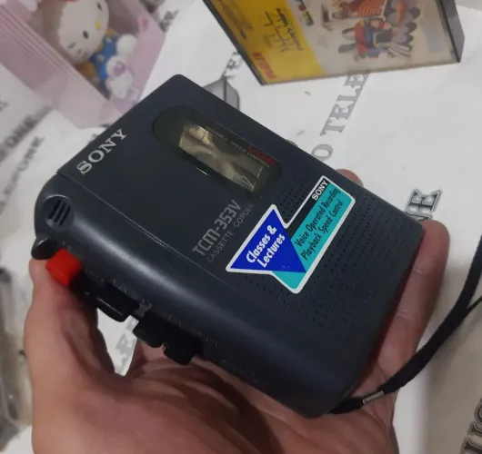 Toca fita Sony antigo tipo walkman RELIQUIA funcionando