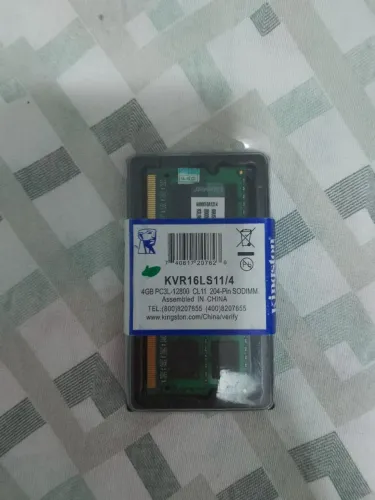 Memória RAM notebook Kingston 4gb DDR3 1600 mhz 1.35v - lacrada