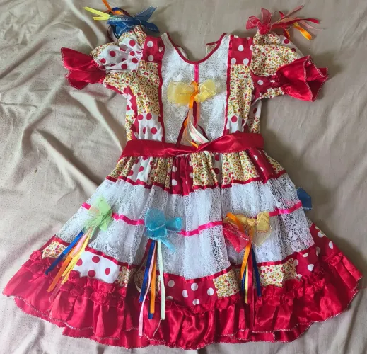 Vestido junino Infantil 