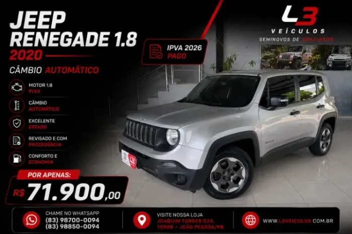 Jeep Renegade 1.8 4X2 Flex 16V Aut. 2020