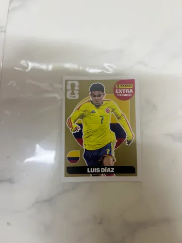 Figurinha extra sticker Luís Diaz Gold