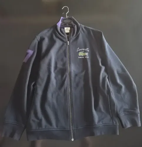 Jaqueta Lacoste ORIGINAL Vintage preta e roxa G