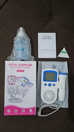 Aparelho ouvir coração batimentos bebê fetal doppler + gel ultrassom
