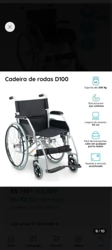 Cadeira de rodas dellamed