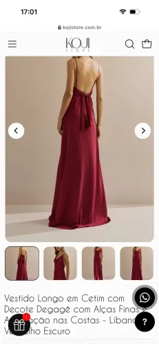 Vestido Festa Marsala