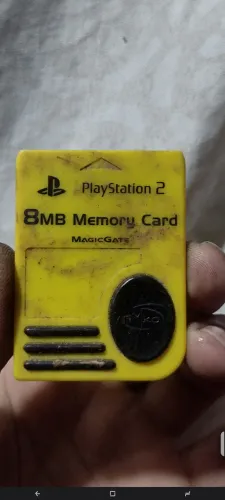 Card PS2 amarelo
