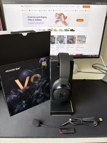 Headset Mchose V9 Pro Sem Fio