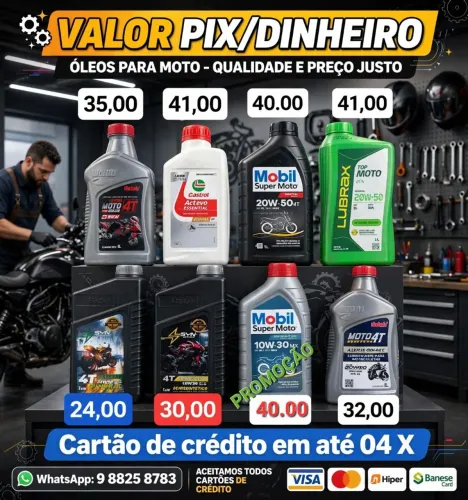 ÓLEO ? E RELAÇÃO p/ MOTOS.