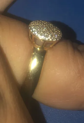 Anel de Ouro 18 com brilhante