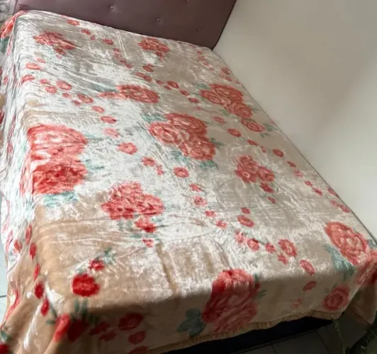 COBERTA CASAL DUPLA FACE AMERICANA PREMIUM FLORAL