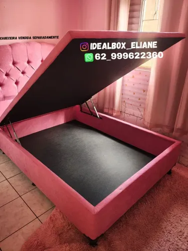 Box baú casal inteiro - entrega e montagem grátis em Goiânia