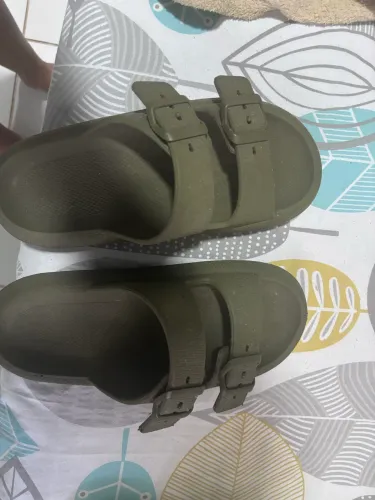 Chinelo Papete Verde Militar Unissex Super Confortável